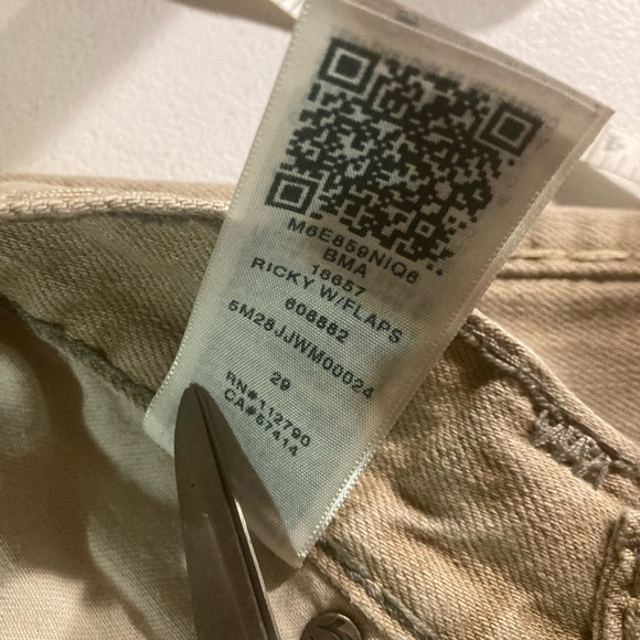 SOLD! Rare! 🇺🇸 Ricky Straight Khaki Colored SuperT in “BMA KHK CLDO TRL” 29x33 - Picture 9 of 11